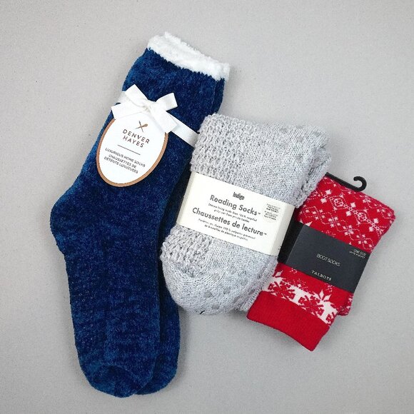 NWT Bundle of 3 Pairs of Winter Socks - Picture 1 of 8